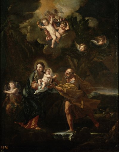 The Flight into Egypt by Carlo Maratta or Maratti